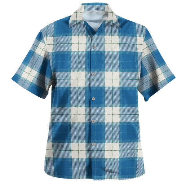 Wallace Dress Blue (Wallas Dress Blue) Ancient Tartan Hawaiian Shirt