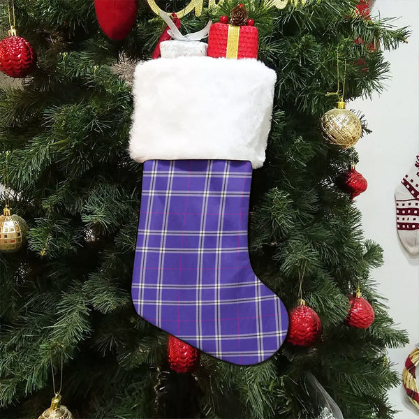 Wallace High School (Wallas High School) Modern Tartan Christmas Stocking