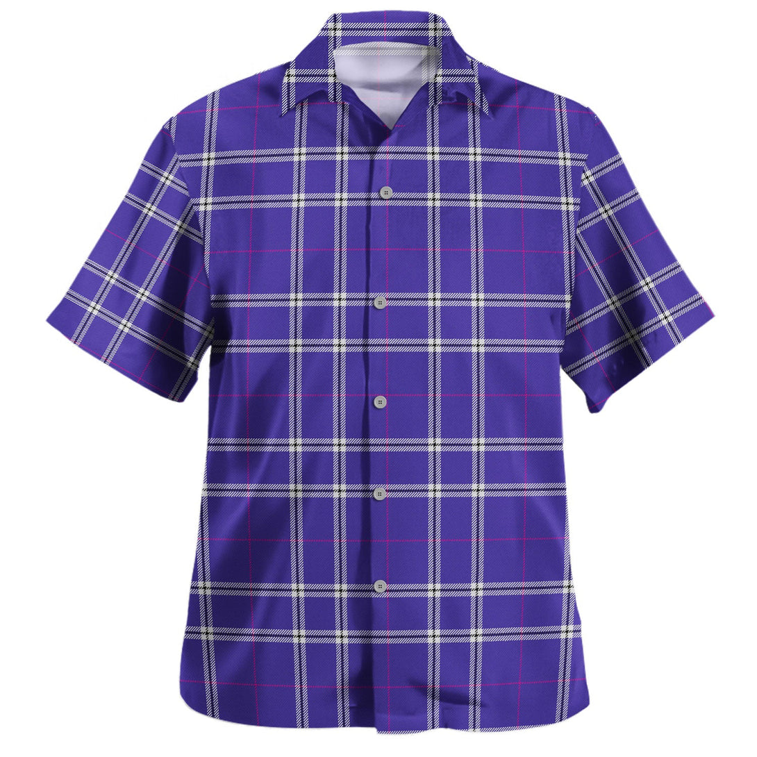 Wallace High School (Wallas High School) Modern Tartan Hawaiian Shirt