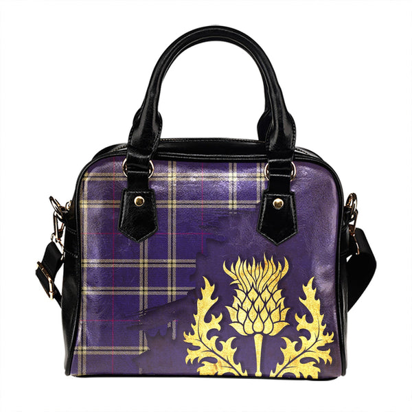 Wallace High School (Wallas High School) Modern Tartan Shoulder Handbag Thistle Oldest Style