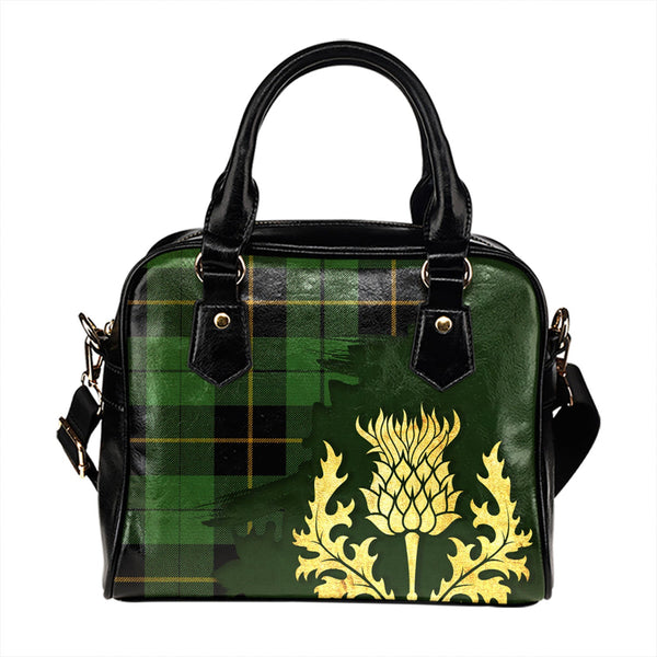 Wallace Hunting (Wallas Hunting) Ancient Tartan Shoulder Handbag Thistle Oldest Style