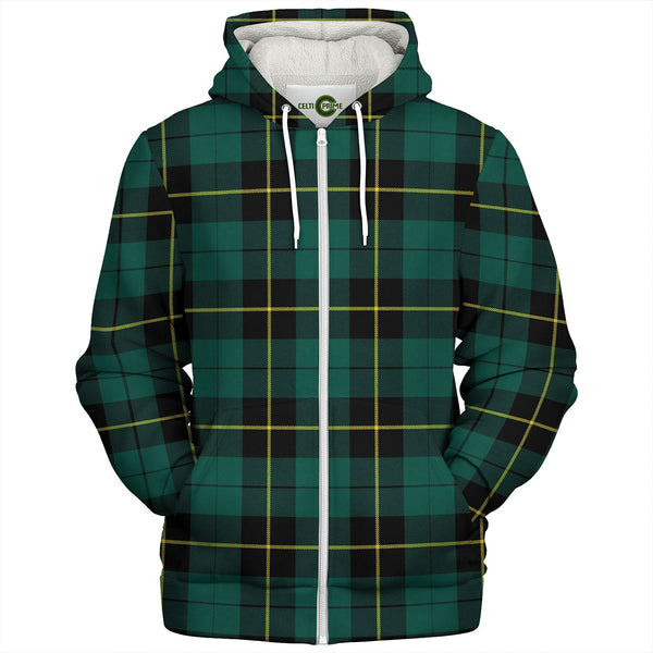 Wallace Hunting (Wallas Hunting) Modern Tartan Sherpa Hoodie