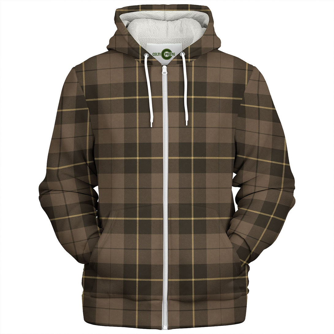 Wallace Hunting (Wallas Hunting) Weathered Tartan Sherpa Hoodie