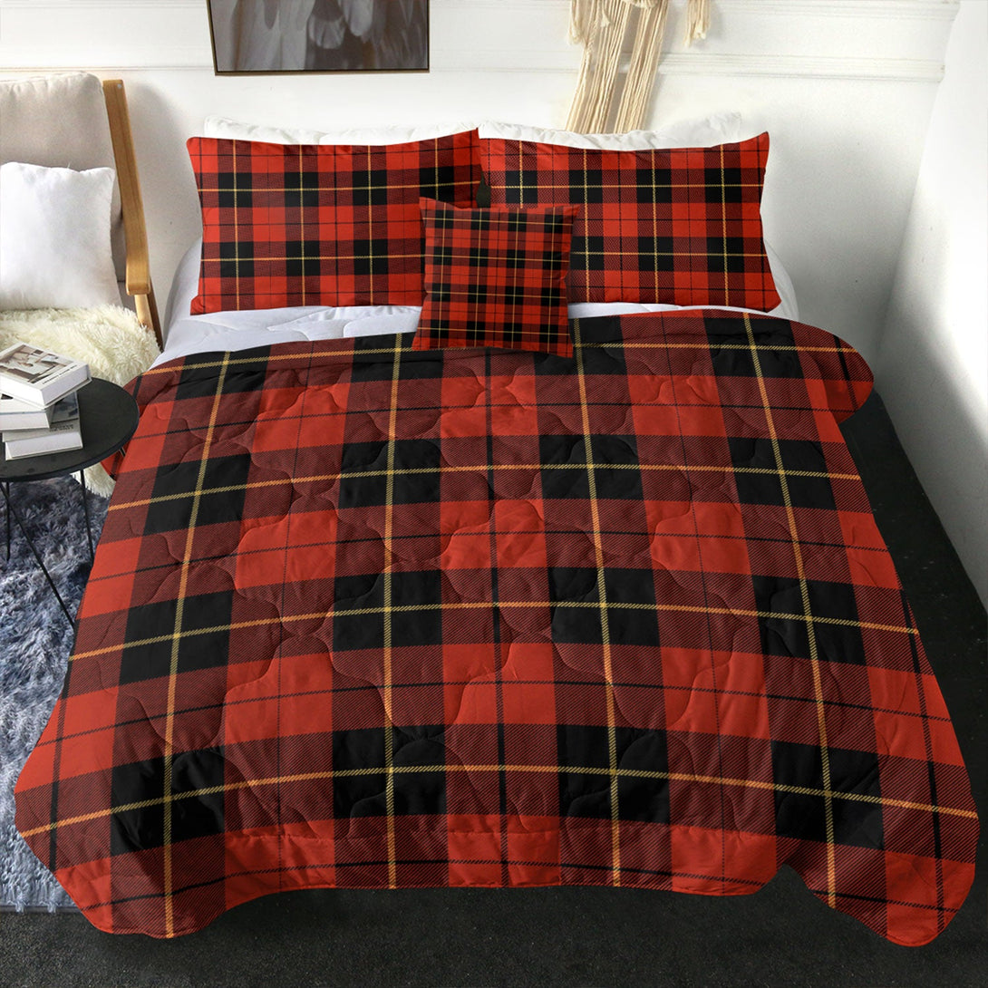 Wallace (Wallas) Ancient Clan Badge Tartan Comforter