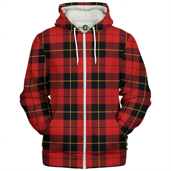 Wallace (Wallas) Modern Tartan Sherpa Hoodie