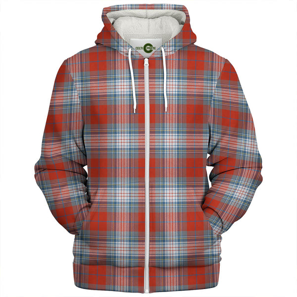 Warden Ancient Clan Badge Tartan Sherpa Hoodie