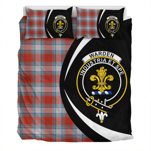 Warden Ancient Clan Badge Tartan Bedding Set Circle Style