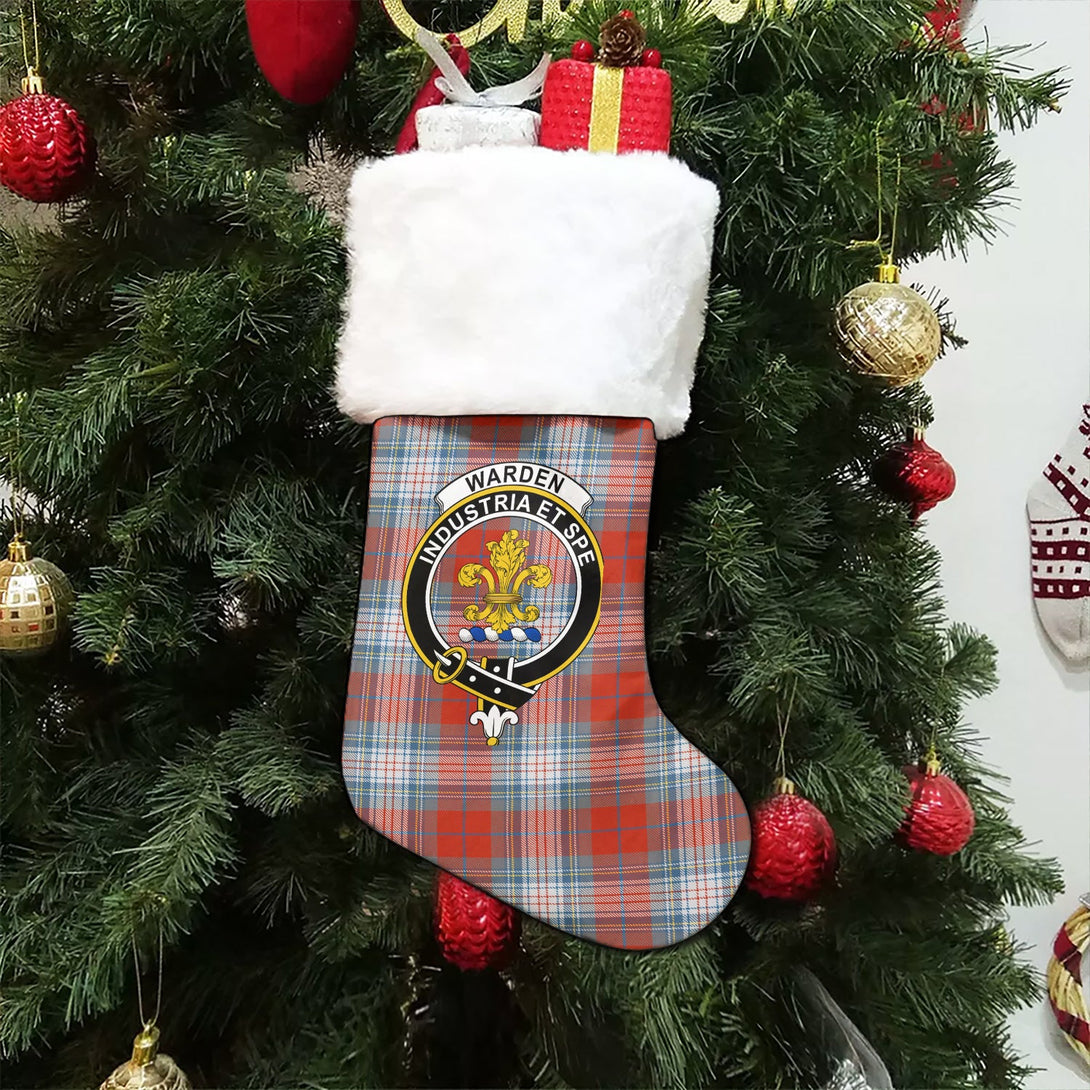 Warden Ancient Clan Badge Tartan Christmas Stocking