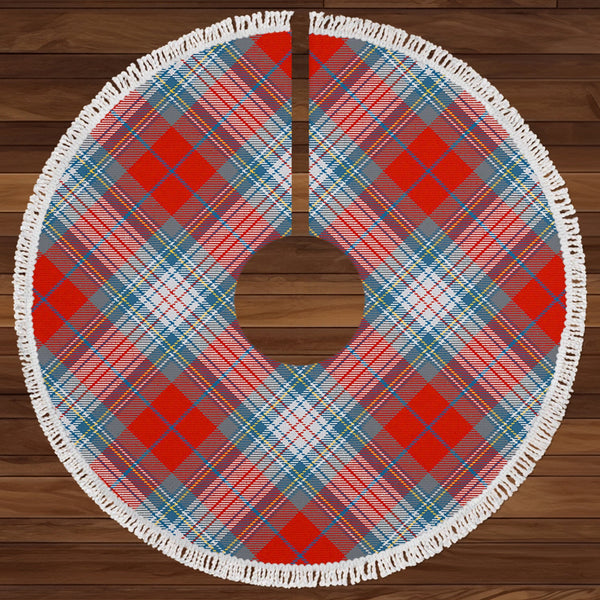 Warden Ancient Clan Badge Tartan Christmas Tree Skirt