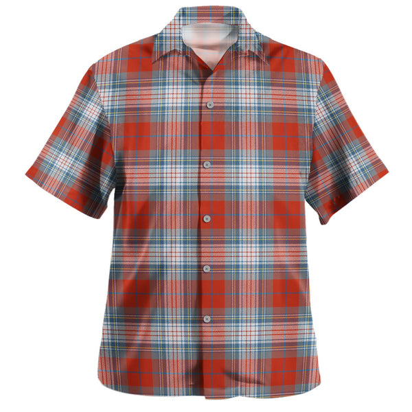 Warden Ancient Clan Badge Tartan Hawaiian Shirt