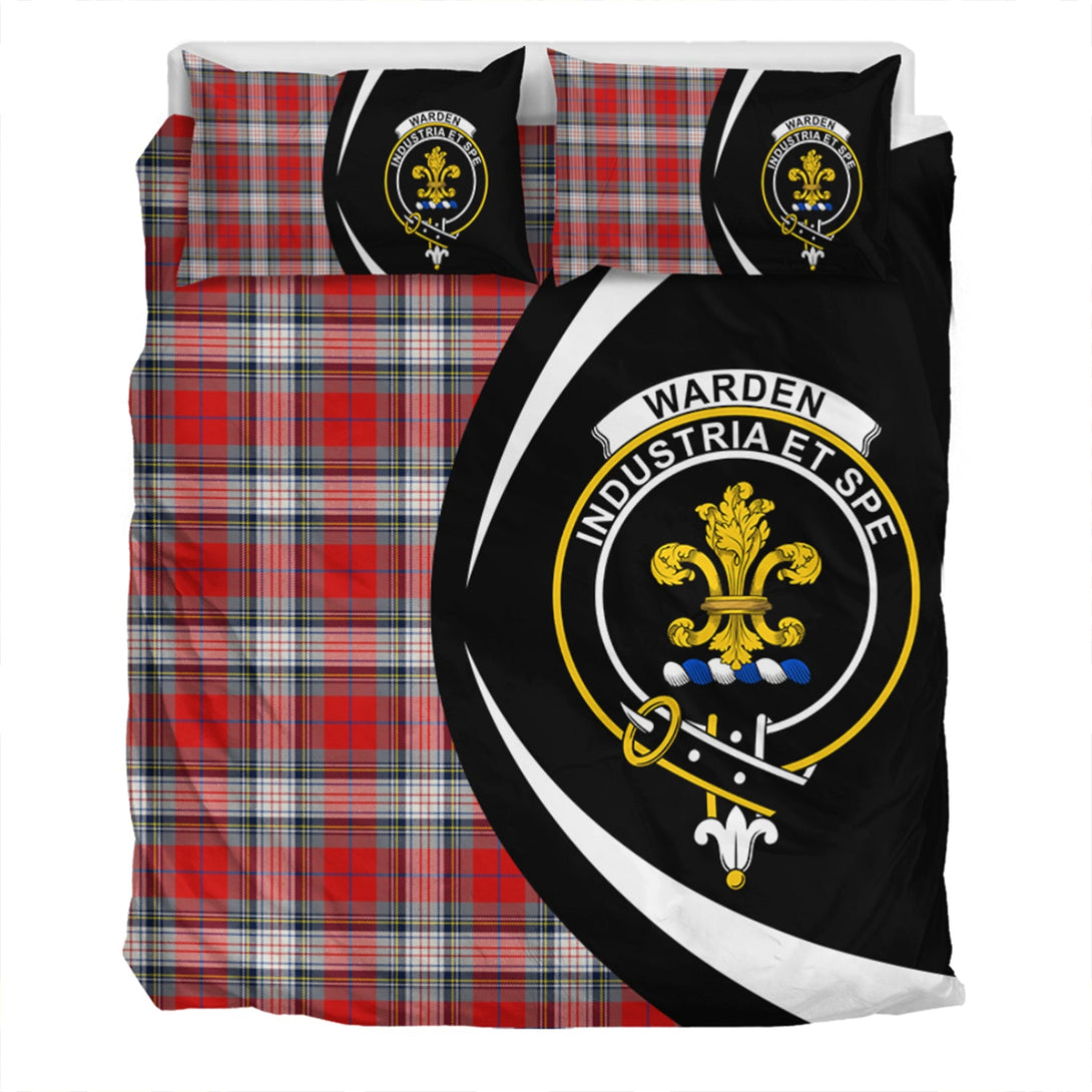 Warden Modern Clan Badge Tartan Bedding Set Circle Style