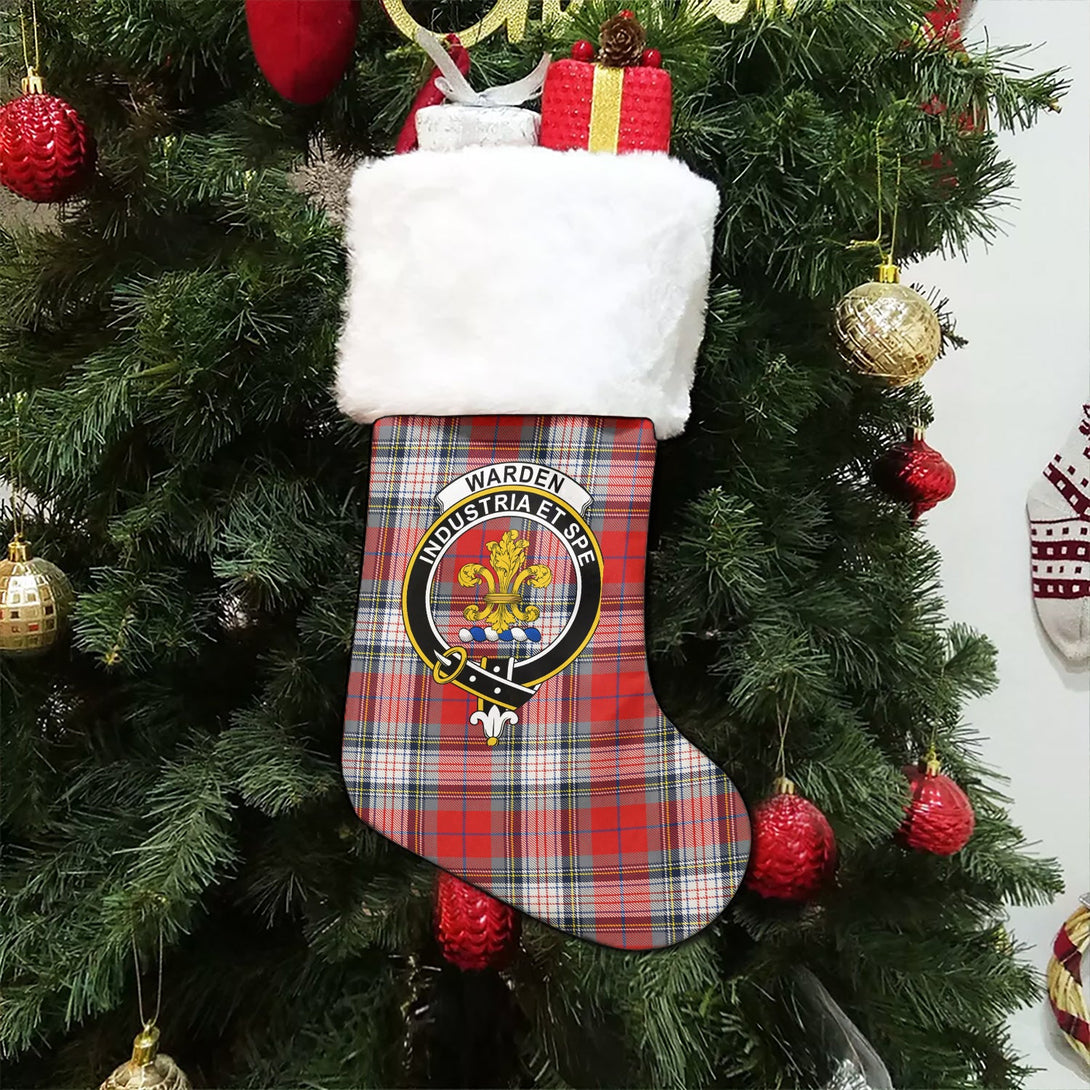 Warden Modern Clan Badge Tartan Christmas Stocking