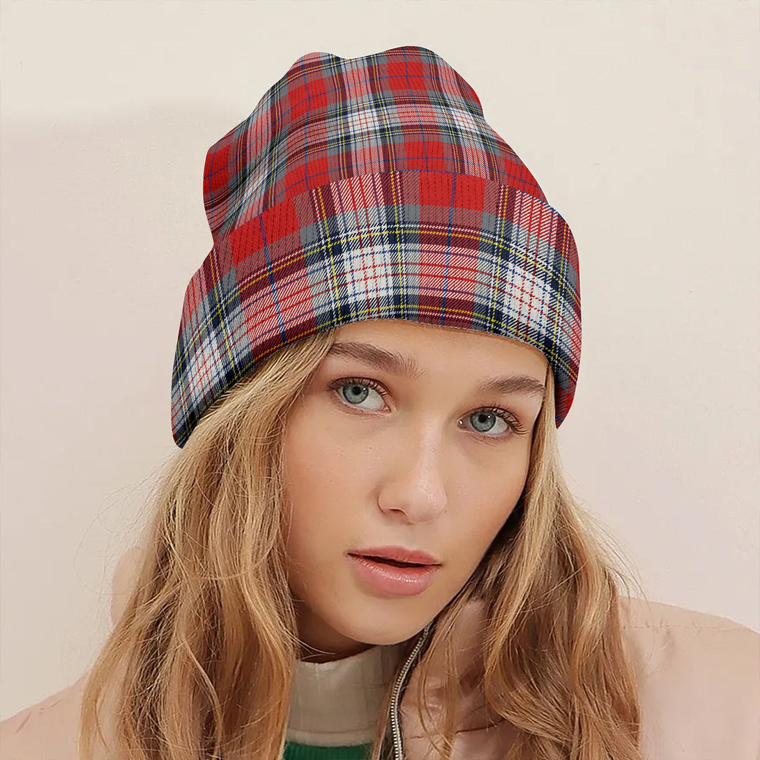 Warden Modern Clan Badge Tartan Knitted Beanie