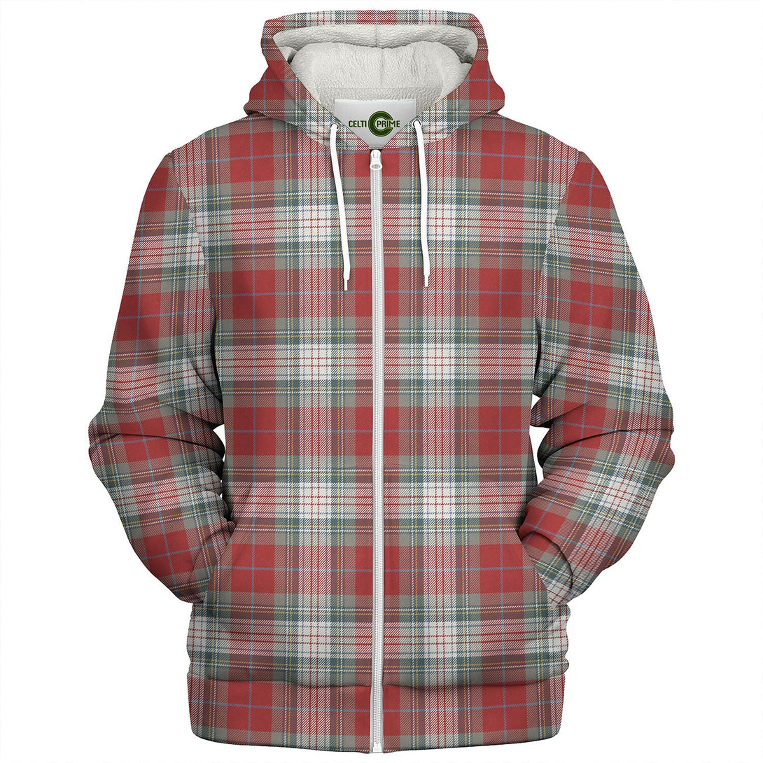 Warden Weathered Tartan Sherpa Hoodie