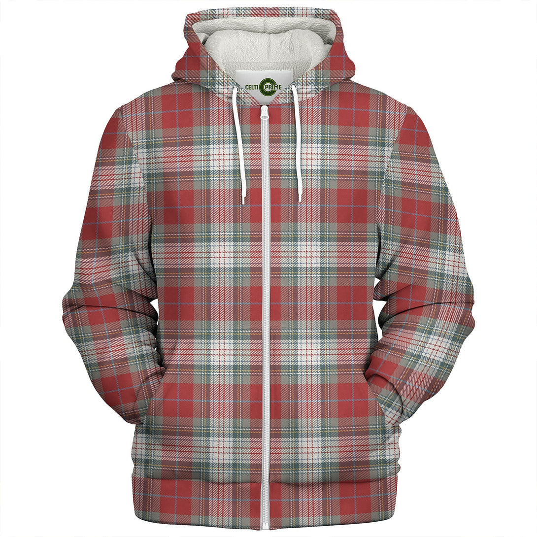 Warden Weathered Clan Badge Tartan Sherpa Hoodie