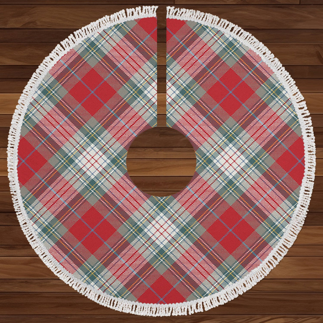 Warden Weathered Clan Badge Tartan Christmas Tree Skirt