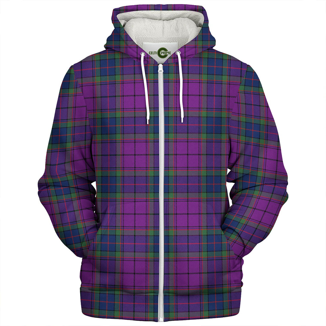 Wardlaw Modern Clan Badge Tartan Sherpa Hoodie