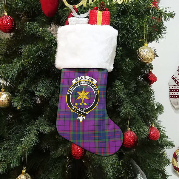 Wardlaw Modern Clan Badge Tartan Christmas Stocking