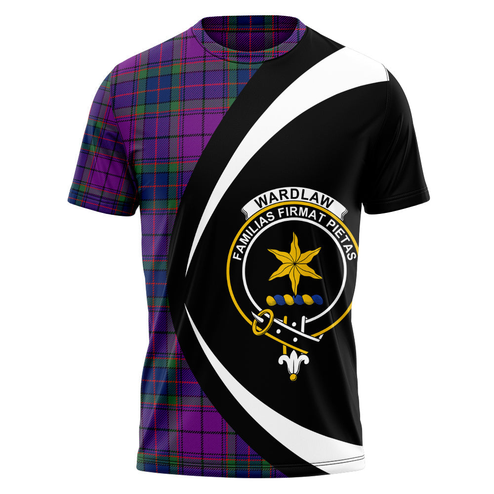 Wardlaw Modern Clan Badge Tartan T-Shirt Circle Style Personalized