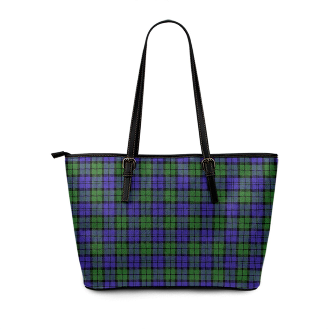 Wartley Hunting Modern Tartan Leather Tote Bag