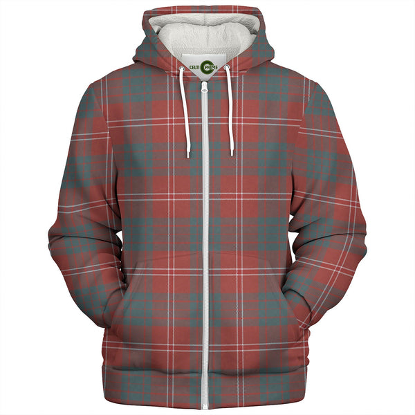 Wasko Weathered Tartan Sherpa Hoodie