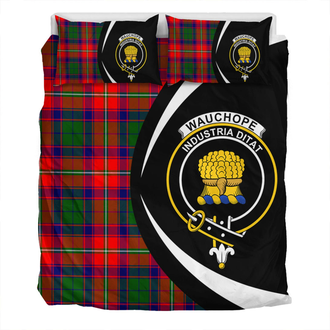 Wauchope Clan Badge Tartan Bedding Set Circle Style