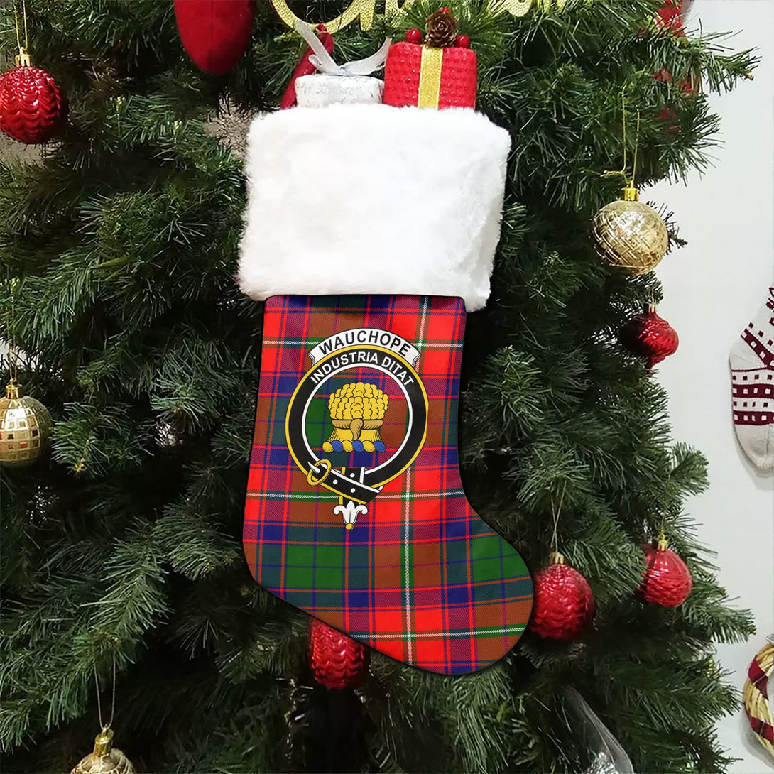 Wauchope Clan Badge Tartan Christmas Stocking