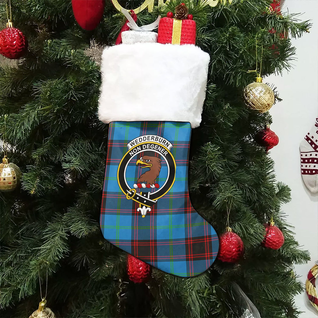 Wedderburn Clan Badge Tartan Christmas Stocking