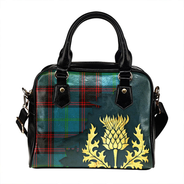 Wedderburn Tartan Shoulder Handbag Thistle Oldest Style