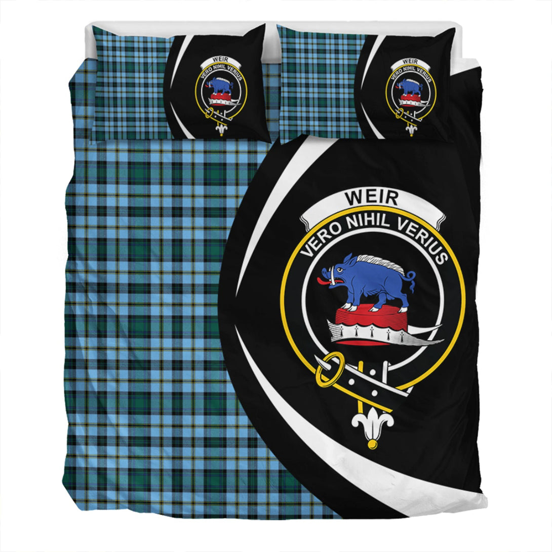 Weir Modern Clan Badge Tartan Bedding Set Circle Style