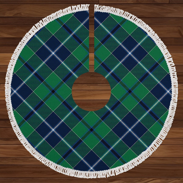 Weisfeld Modern Tartan Christmas Tree Skirt