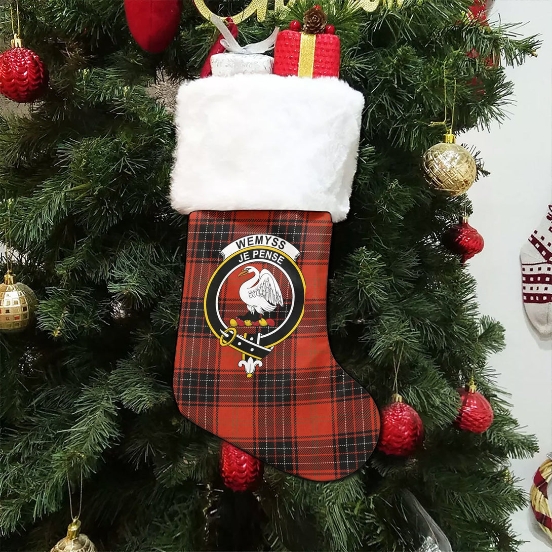 Wemyss Ancient Clan Badge Tartan Christmas Stocking