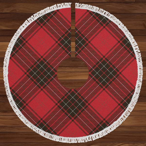 Wemyss Weathered Clan Badge Tartan Christmas Tree Skirt