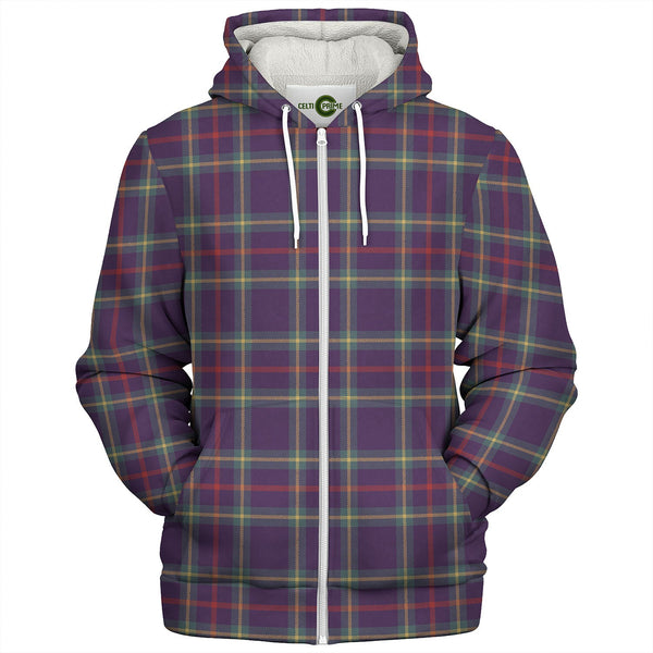 Wheadon Weathered Tartan Sherpa Hoodie