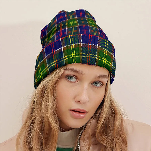 Whitefoord Modern Clan Badge Tartan Knitted Beanie