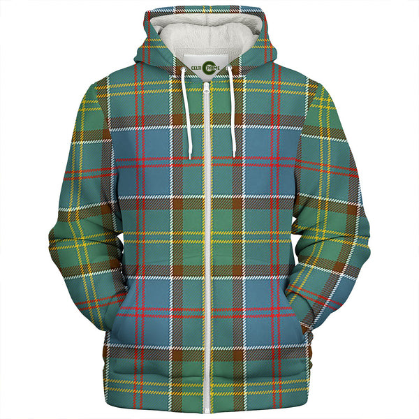 Whitelaw District Clan Badge Tartan Sherpa Hoodie