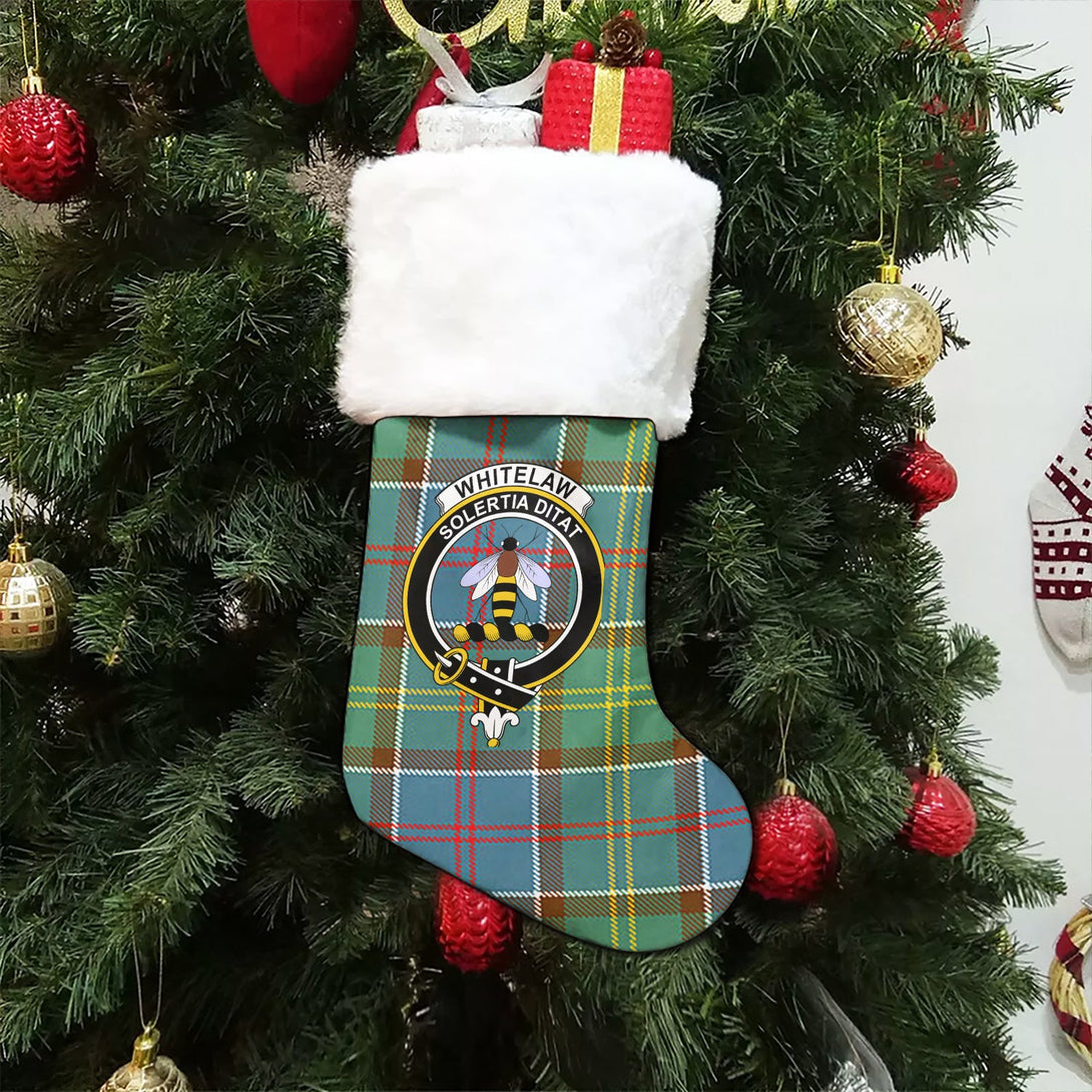 Whitelaw District Clan Badge Tartan Christmas Stocking