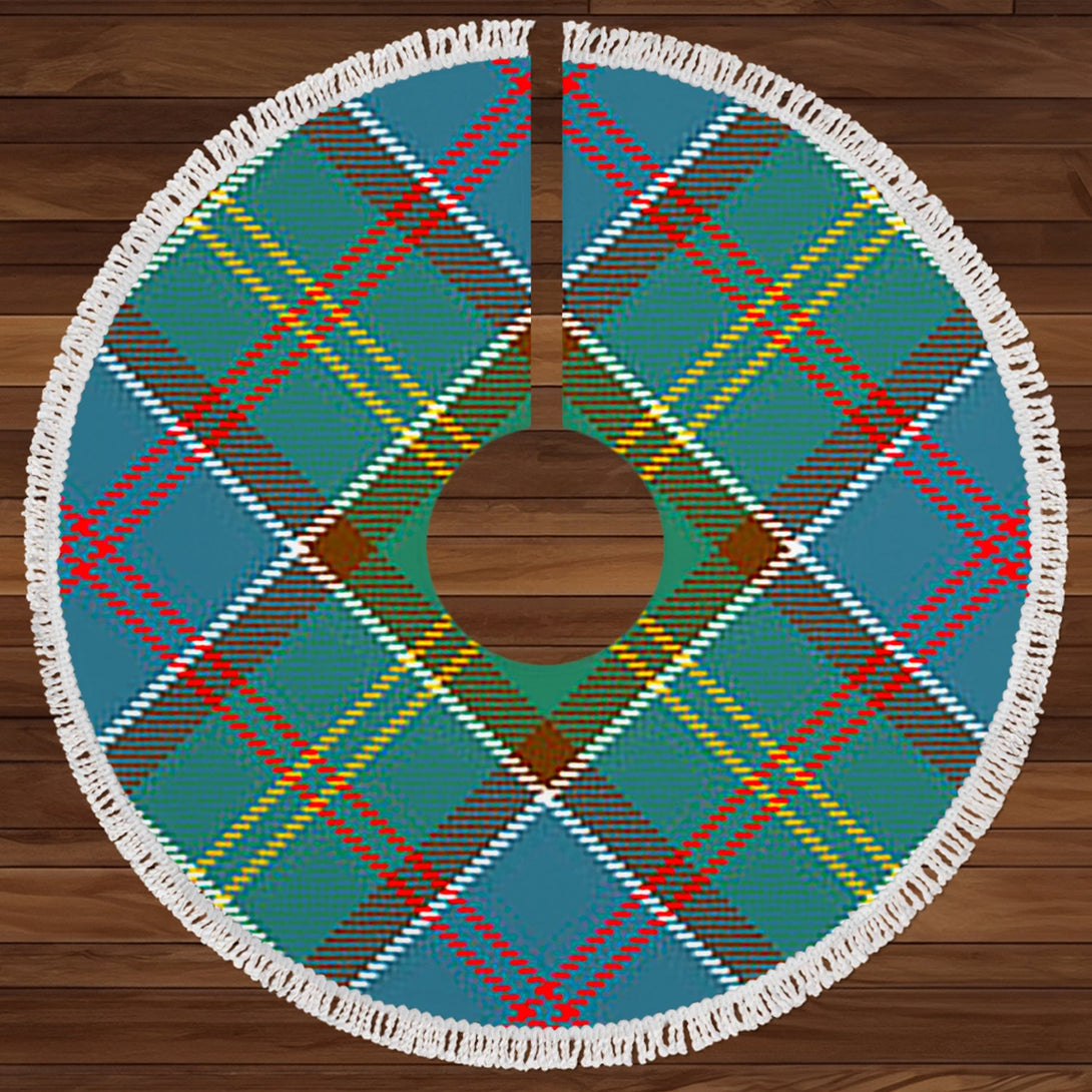 Whitelaw District Clan Badge Tartan Christmas Tree Skirt