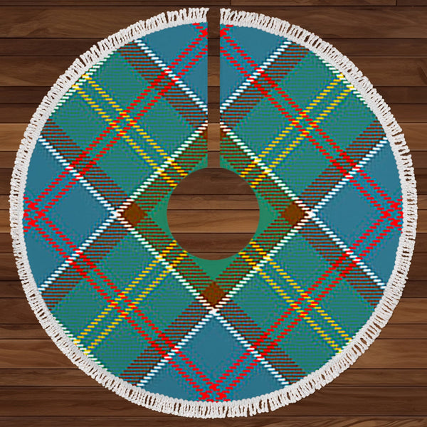 Whitelaw District Clan Badge Tartan Christmas Tree Skirt