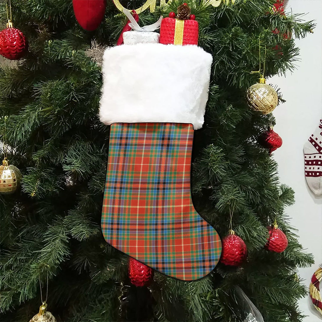 Whitworth Artifact Ancient Tartan Christmas Stocking