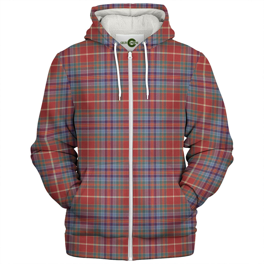 Whitworth Artifact Weathered Tartan Sherpa Hoodie