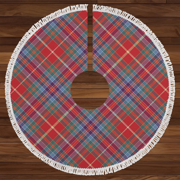 Whitworth Artifact Weathered Tartan Christmas Tree Skirt