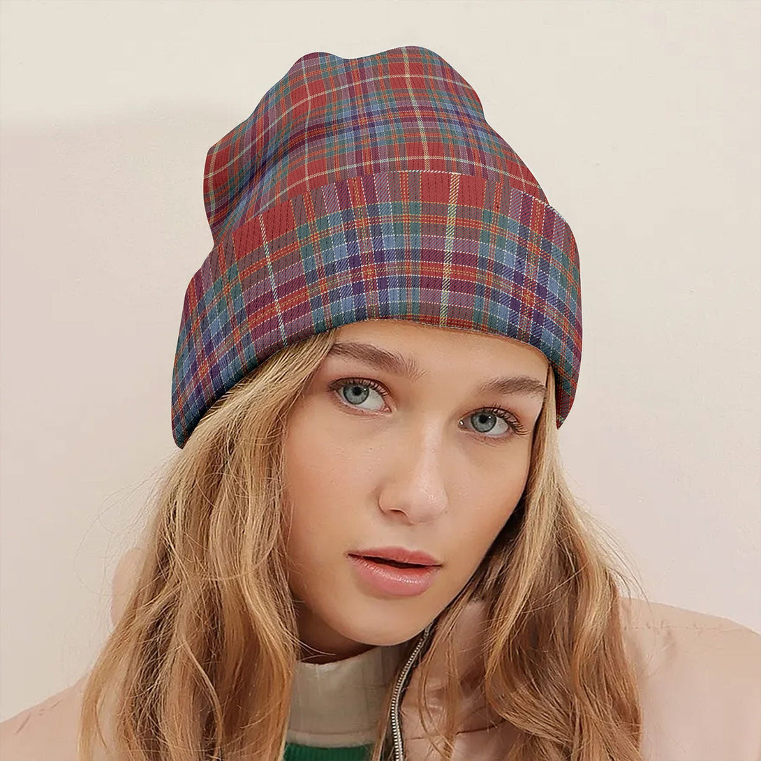 Whitworth Artifact Weathered Tartan Knitted Beanie