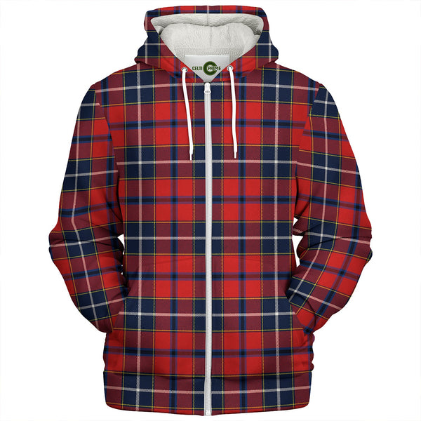 Wishart Dress Modern Clan Badge Tartan Sherpa Hoodie