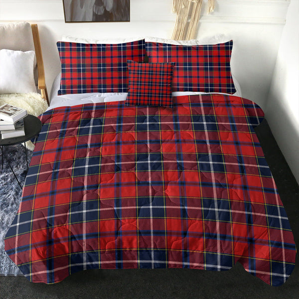 Wishart Dress Modern Clan Badge Tartan Comforter