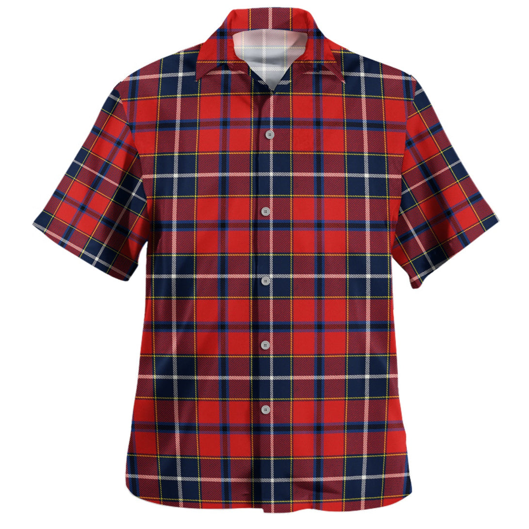 Wishart Dress Modern Clan Badge Tartan Hawaiian Shirt