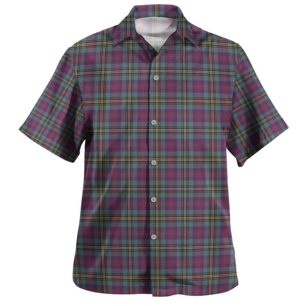 Wood Weathered Clan Badge Tartan Hawaiian Shirt