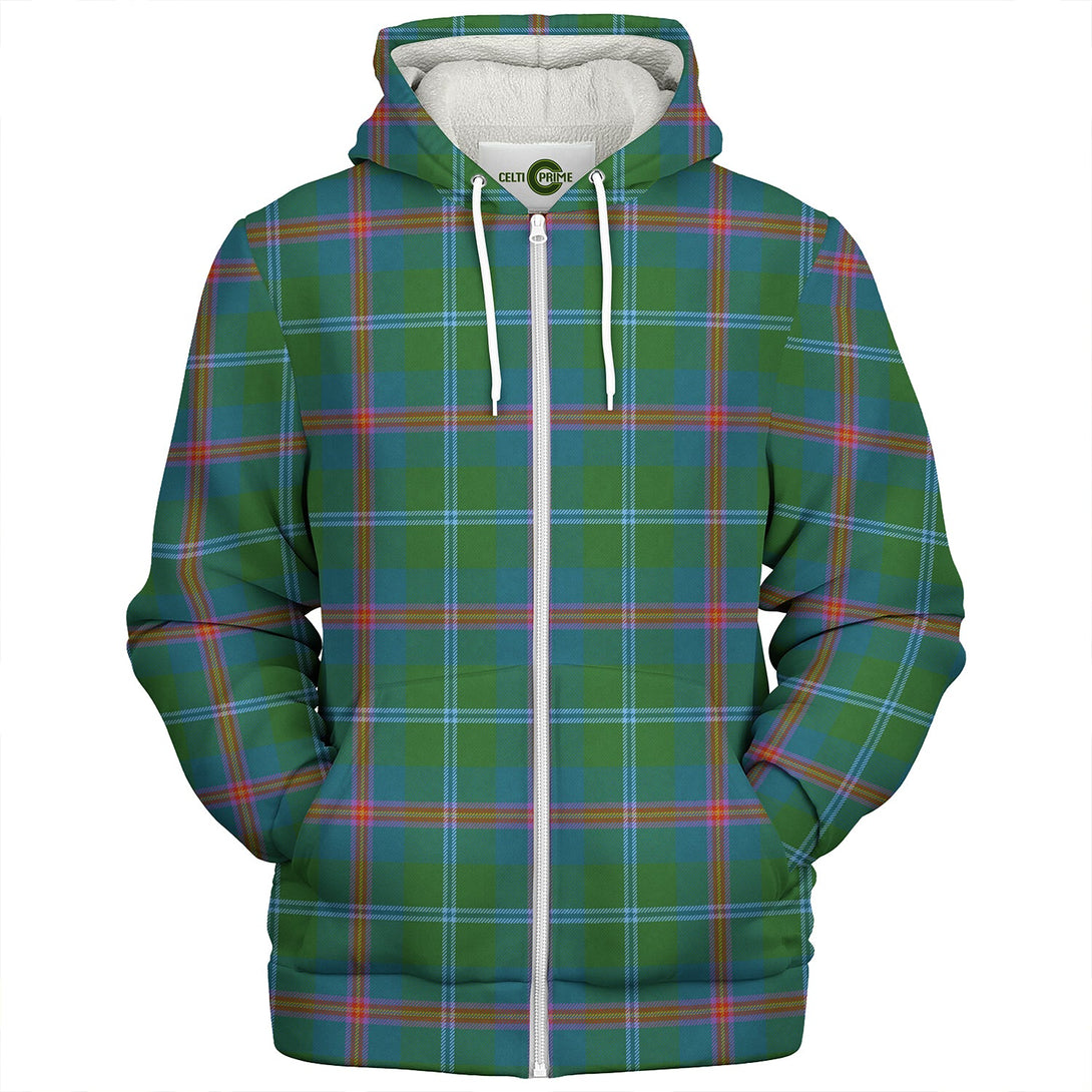 Young Ancient Clan Badge Tartan Sherpa Hoodie