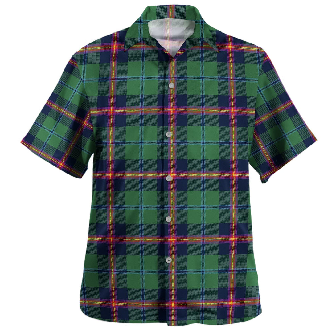 Young Modern Clan Badge Tartan Hawaiian Shirt