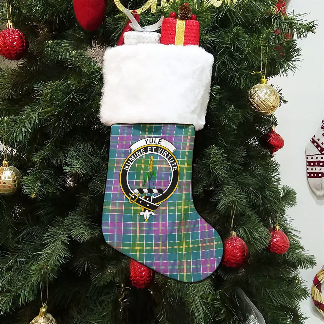 Yule Ancient Clan Badge Tartan Christmas Stocking